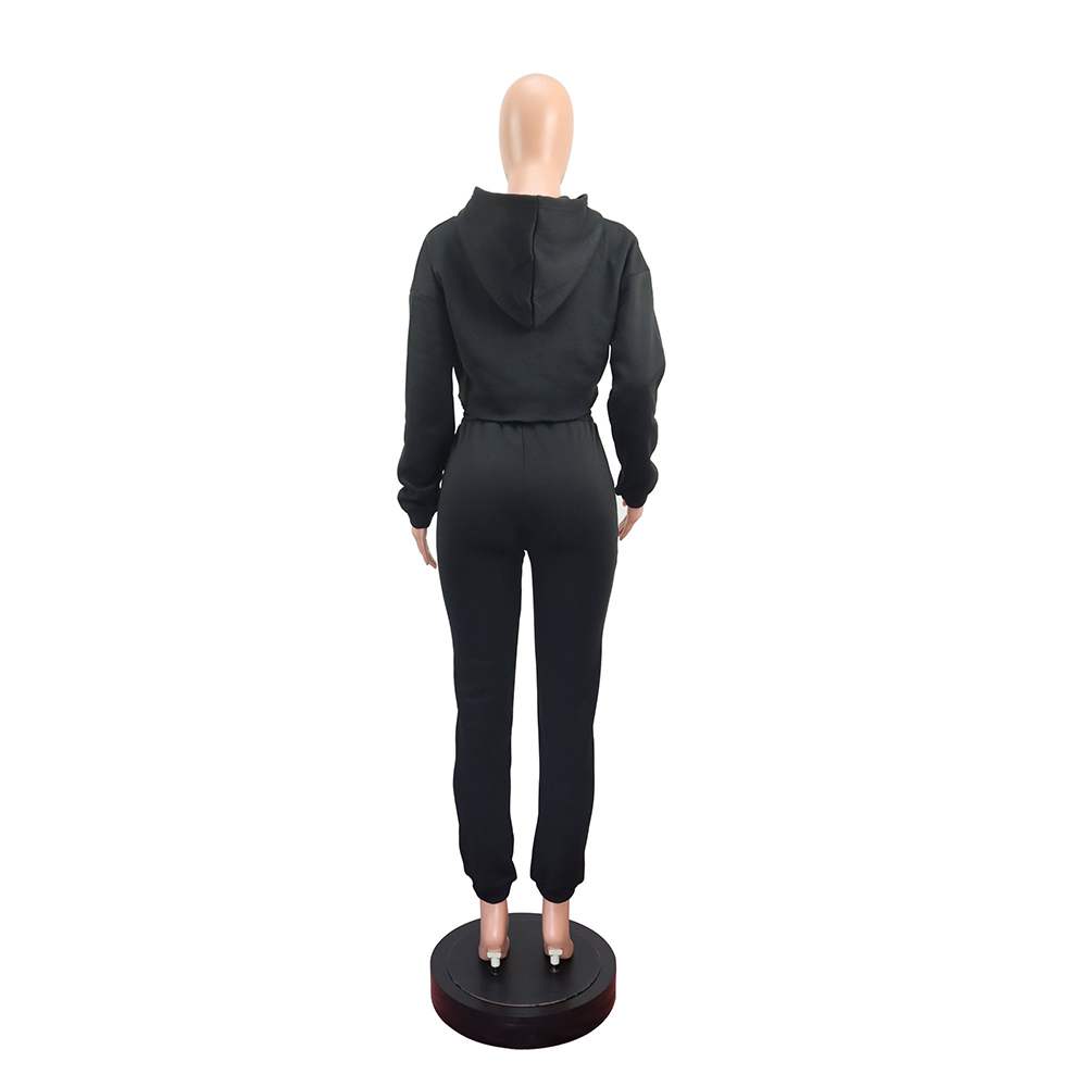 Women's Crop Hoodies Sets